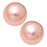 Preciosa Crystal Nacre Pearl, Round 4mm, Peach (40 Pieces)