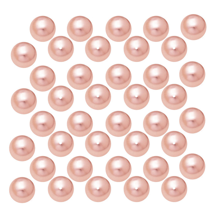Preciosa Crystal Nacre Pearl, Round 4mm, Peach (40 Pieces)