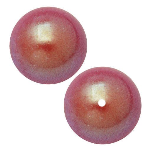 Preciosa Crystal Nacre Pearl, Round 4mm, Pearlescent Red (40 Pieces)