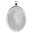 Bezel Pendant, Oval 40x30mm Inner Area, Silver Plated (1 Piece)