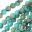 Dakota Stones Gemstone Beads, Dyed Aqua Impression Jasper, Round 4mm (8 Inch Strand)