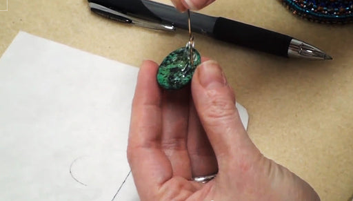 How to Glue a Cabochon onto Lacy's Stiff Stuff for Bead Embroidery