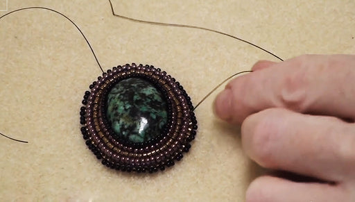 How to Bead Embroider a Picot Edge