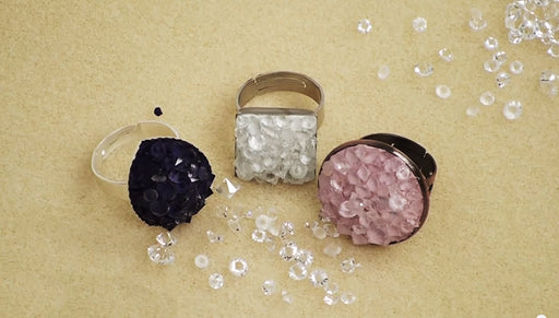 How to Make a Faux Druzy Ring