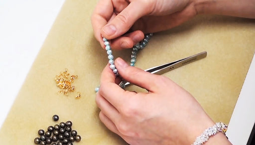 How to Do Pearl Knotting Using Tweezers