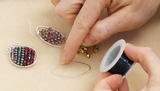 How to Wire Wrap Rows of Beads onto a Form