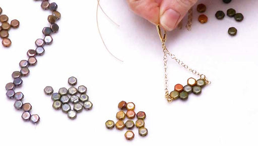 How to Make the Hodge Podge Honeycomb Bead Earring