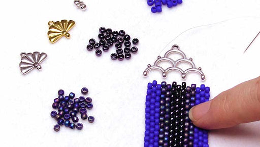 How to Use Cymbal Bead Endings in Bead Weaving