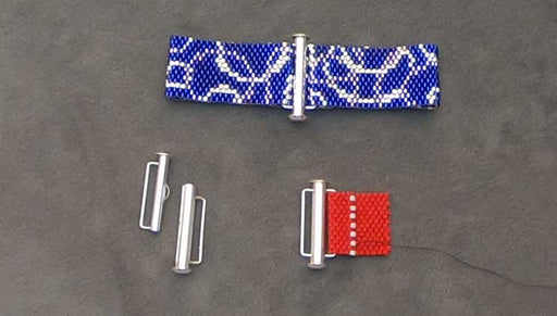 How to Attach a Slide Clasp with Bar Loops to Bead Weaving