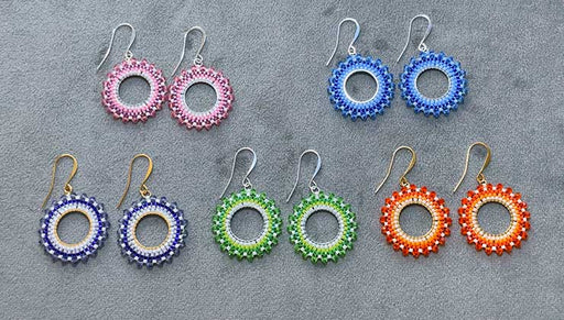 How to Make the Brick Stitch Burst Earrings Kit by Beadaholique