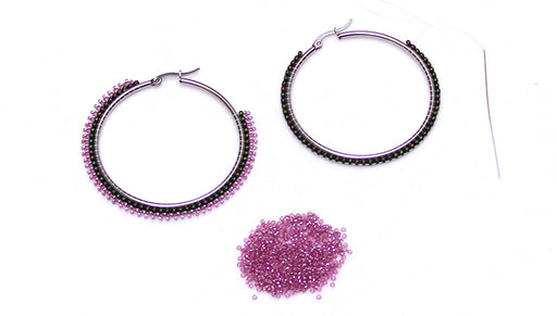 How to Add a Decorative Edge to Brick Stitch Earrings using 15/0 Seed Beads