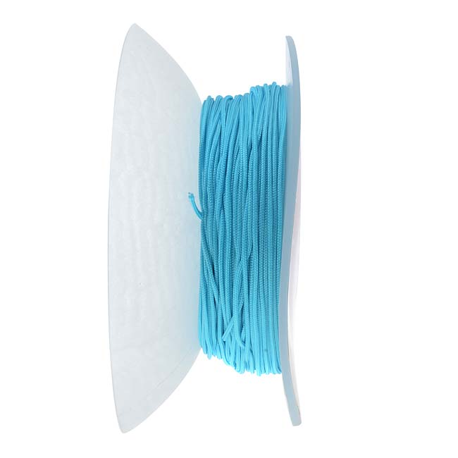 Lovely Knots - Asian Knotting Cord 1mm Thick - Aqua Blue (50 Yards On Bobbin)