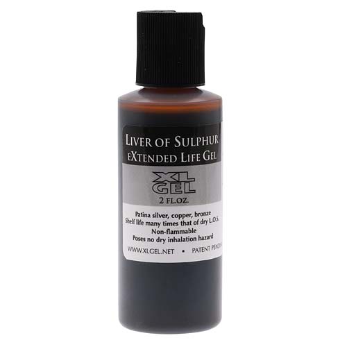 Extended Life Liver of Sulfur Patina Oxidation Gel 2 ounces