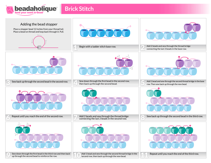 Bead Construction Pattern Techniques & Guides — Tagged
