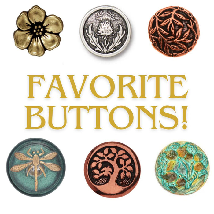 Favorite Buttons for DIY Jewelry Making