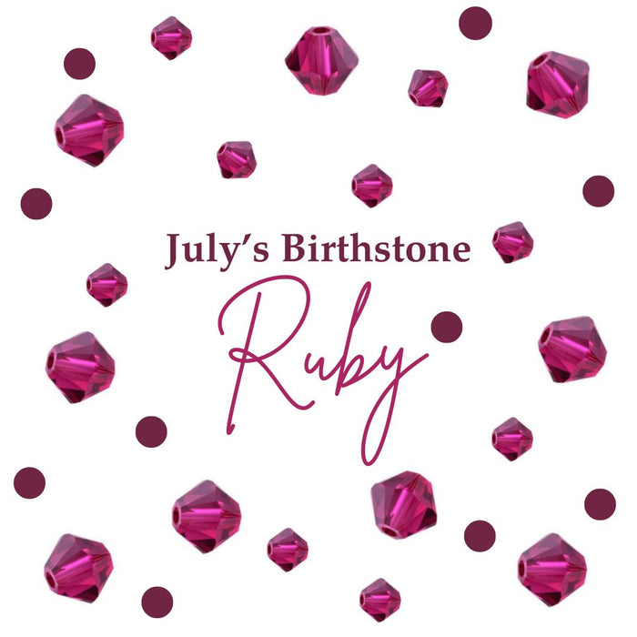 DIY Jewelry Making and Beading with July's Birthstone: Ruby!