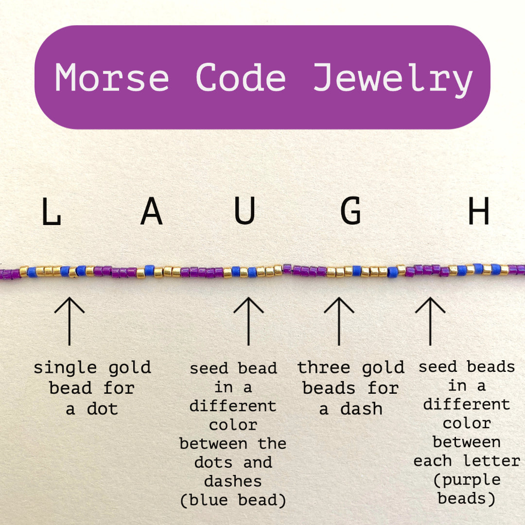 Design your own Morse code jewelry.