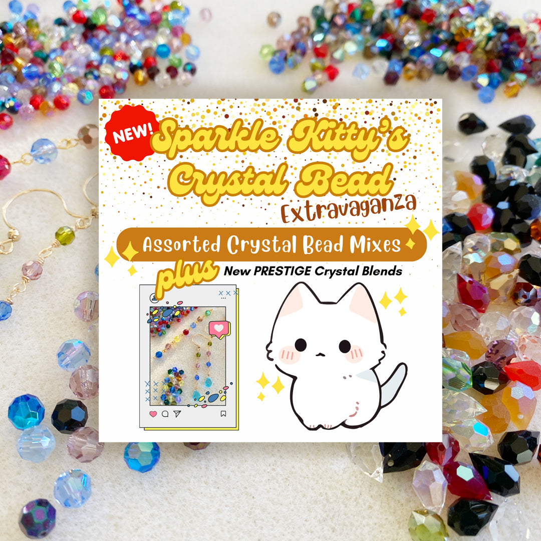 New Limited Edition Mixes! Sparkle Kitty's Crystal Bead Extravaganza and PRESTIGE Crystal Rhinestones Mixes