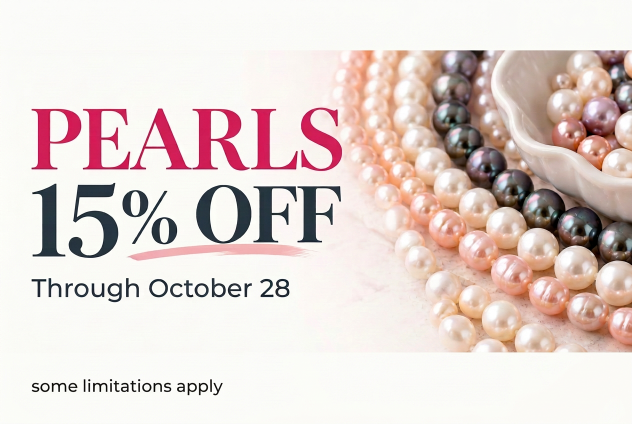Compact pearl-sale banner prepared for a wide crop