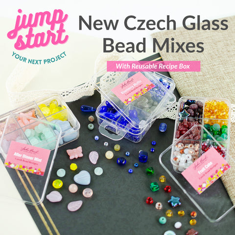 New Czech Glass Bead Mix Recipe Boxes