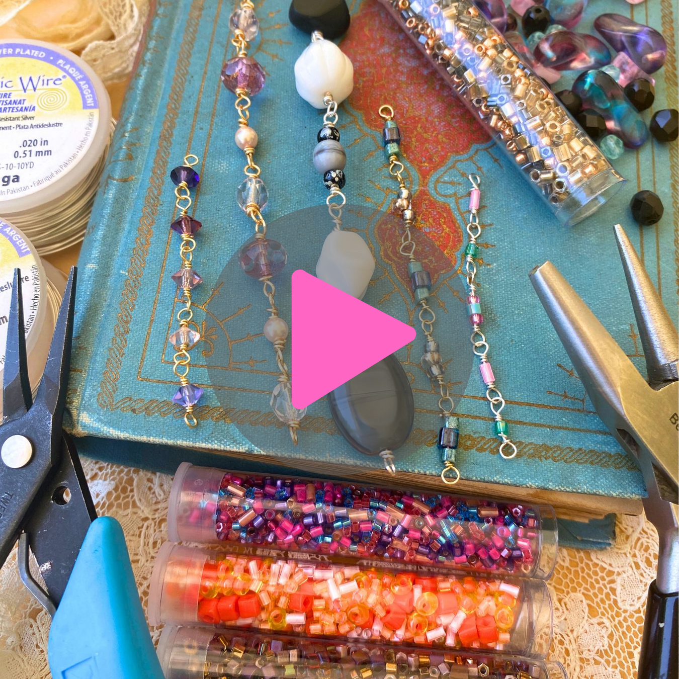 Beadaholique Live Class: Making Handmade Bead Chain Using Bead Mixes
