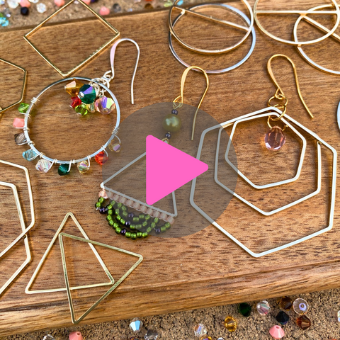 Beadaholique Live Class: Making Earrings with Beadable Frame Connectors