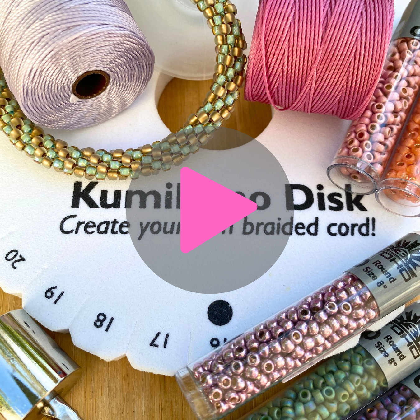 Beadaholique Live Class: How to Make a Beaded Kumihimo Bracelet