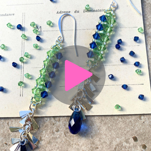 Making Earrings with New Colors of PRESTIGE Crystal