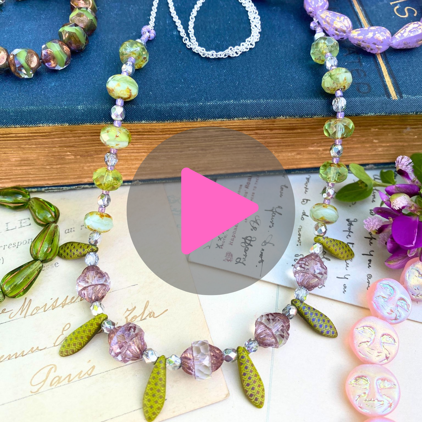 Beadaholique Live Class:  Making the Spring Serenade Necklace