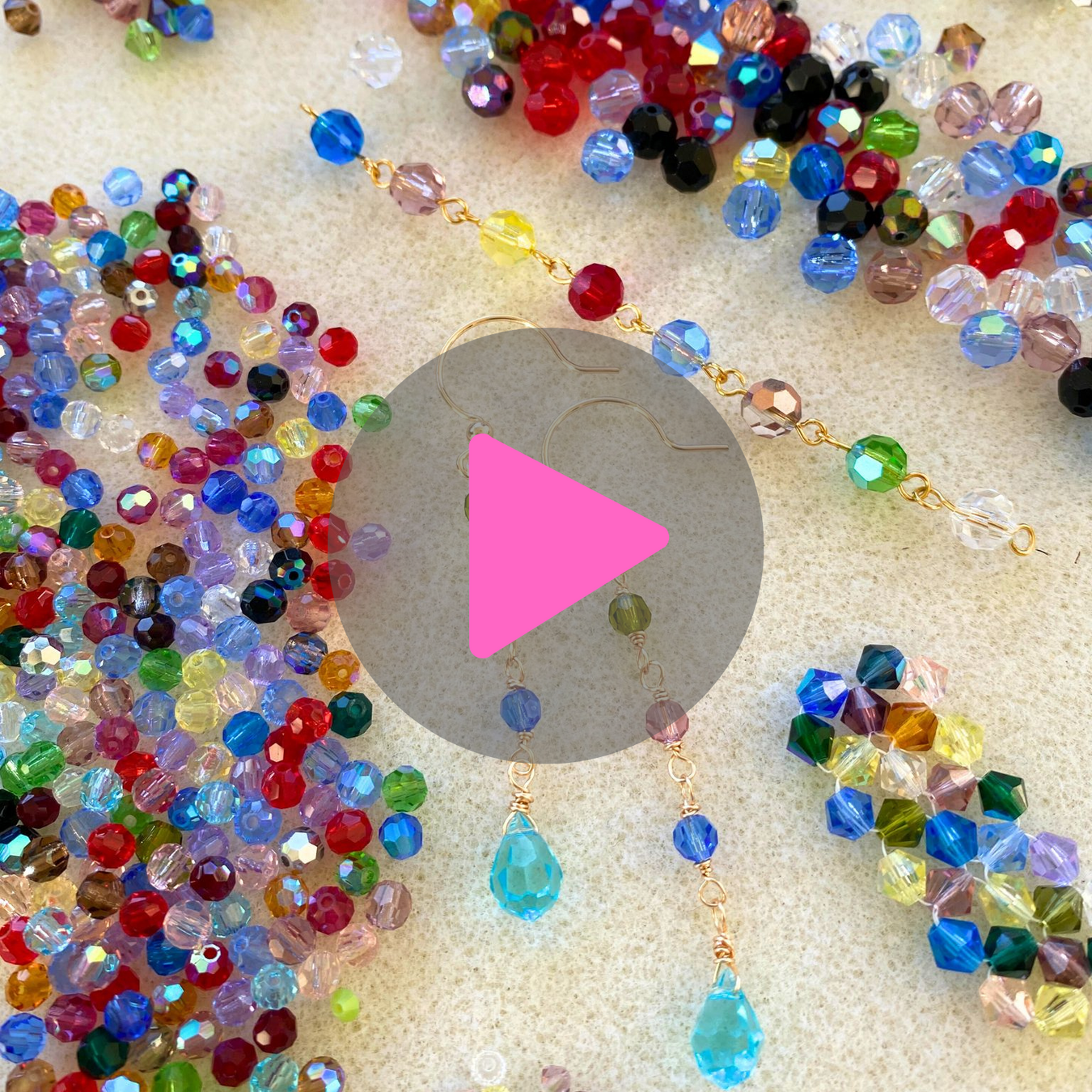 Beadaholique Live Class: Making Jewelry with Sparkle Kitty's Crystal Bead Extravaganza Mixes