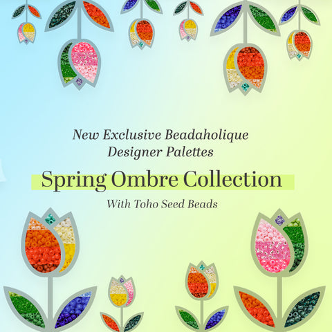 New Exclusive Designer Toho Seed Bead Palettes - Ombre Collection
