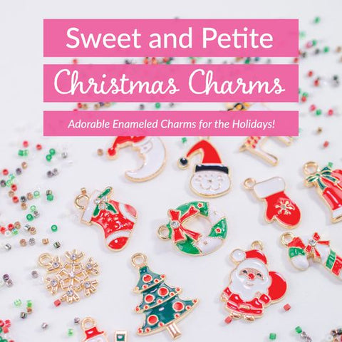 Sweet and Petite Christmas Enamel Charms