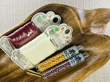 Kumihimo Bracelet Kit #2 - Burnished Persimmon