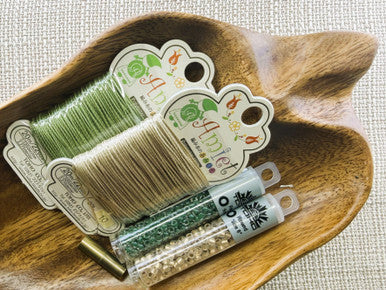 Kumihimo Bracelet Kit #10 - Enchanted Emerald