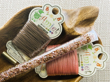 Kumihimo Bracelet Kit #22 - Gilded Rosé