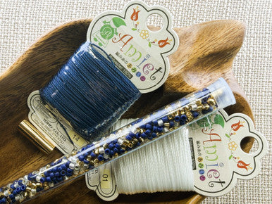 Kumihimo Bracelet Kit #27 - Gilded Nocturne