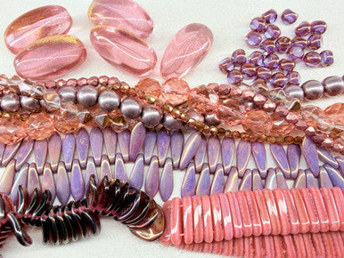 Czech Glass Bead Mix - Botanical Velvet