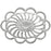 White Rhodium Plated Filigree, Oval