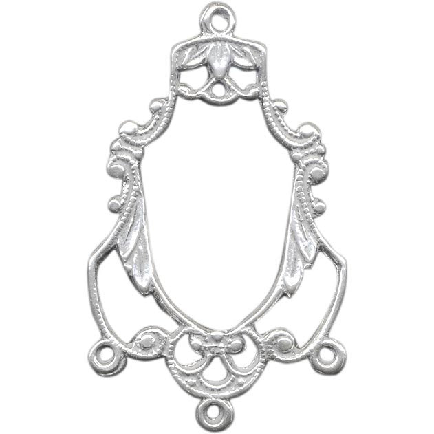 Sterling Silver Filigree, Victorian (1 Piece)