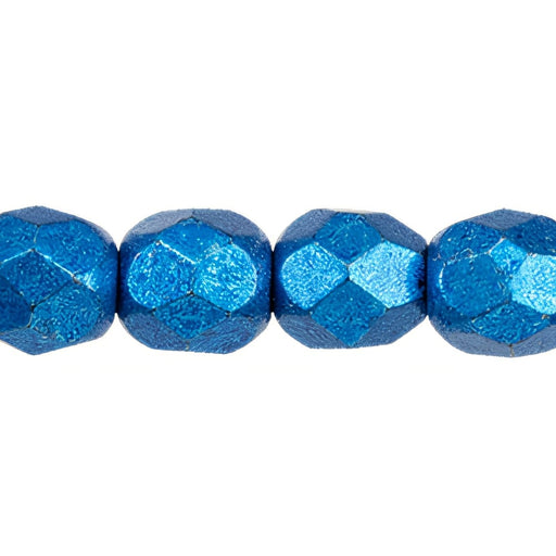Czech Fire-Polish 2mm ColorTrends: Saturated Metallic Galaxy Blue (50pcs)