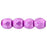 Czech Fire-Polish 3mm ColorTrends: Saturated Metallic Spring Crocus (50pcs)