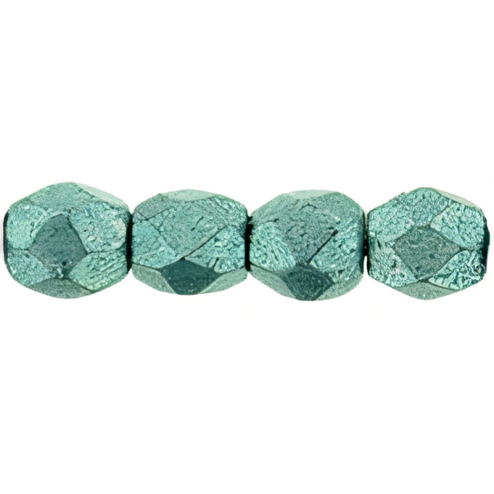 Czech Fire-Polish 3mm ColorTrends: Saturated Metallic Island Paradise (50pcs)