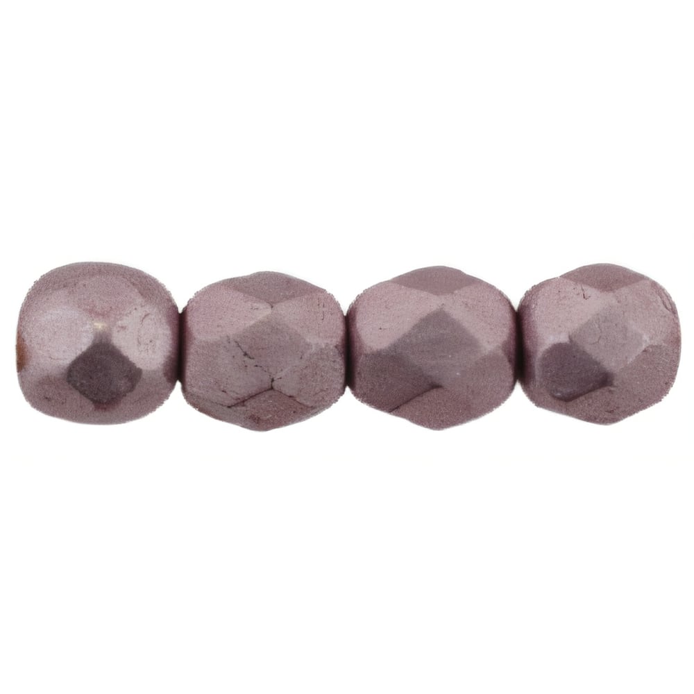 Czech Firepolish 4mm ColorTrends: Sueded Gold Blackened Pearl (50pcs)