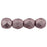 Czech Firepolish 4mm ColorTrends: Sueded Gold Blackened Pearl (50pcs)