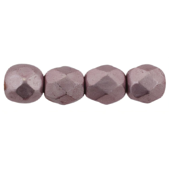 Czech Firepolish 4mm ColorTrends: Sueded Gold Blackened Pearl (50pcs)