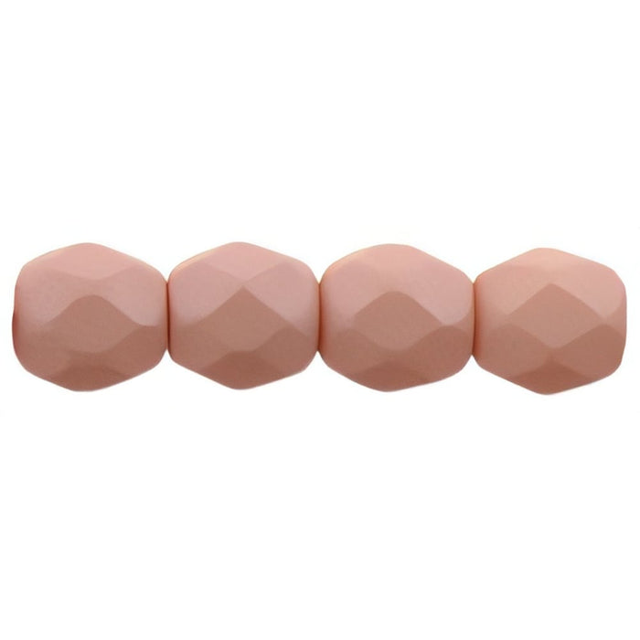 Czech Fire-Polish 4mm Saturated Peach (50pcs)