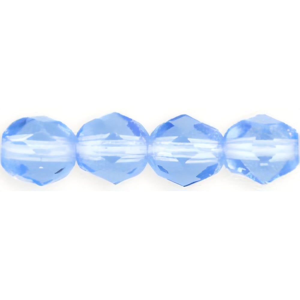 Czech Fire-Polish 4mm Lt Sapphire (50pcs)