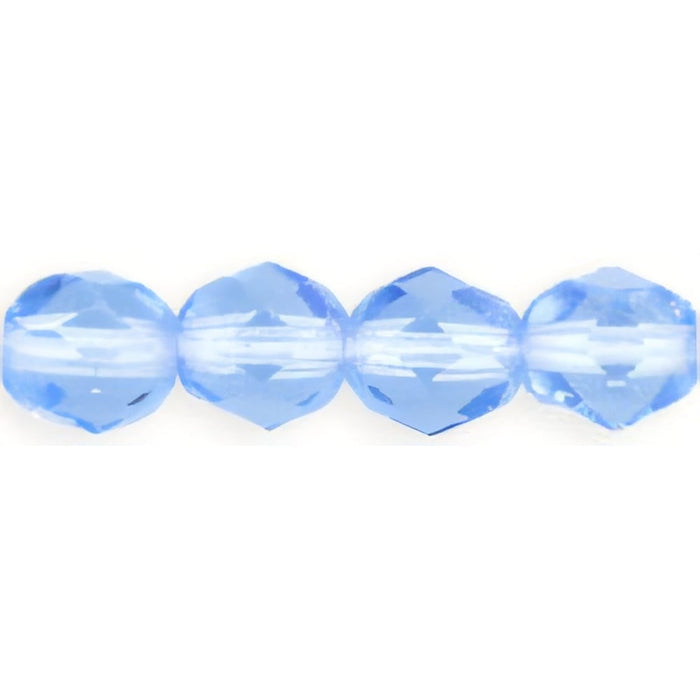 Czech Fire-Polish 4mm Lt Sapphire (50pcs)