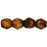 Czech Fire-Polish 4mm Crystal - Picasso (50pcs)