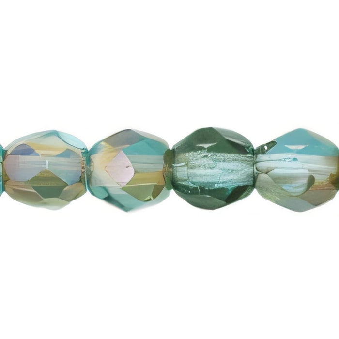 Czech Fire-Polish 4mm Aquamarine - Celsian (50pcs)